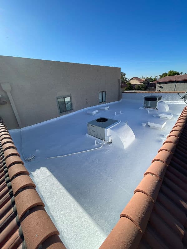 Scottsdale, AZ condo flat foam roof repair by Icon Roofing
