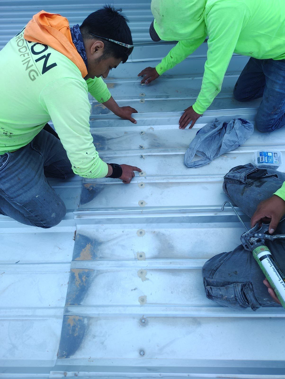 Metal Roof Repair done by Icon Roofing