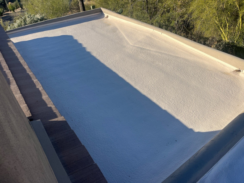 residential-flat-foam-roof-replacement-img Residential Flat/Foam Roof Replacement project completed by Icon Roofing