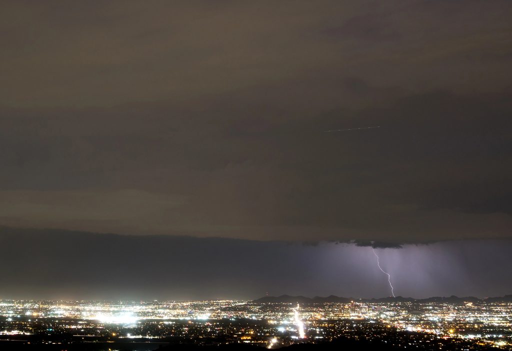 Monsoon-Proofing Multi-family Buildings in Phoenix 1 Aerial view of the city of Phoenix during a monsoon storm